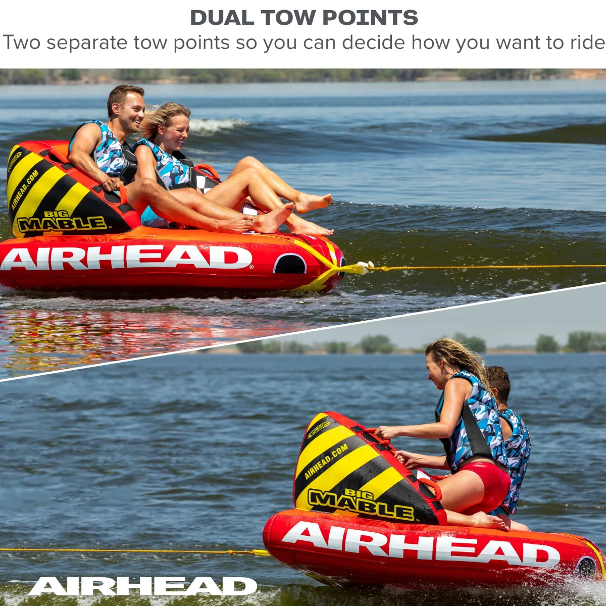 Airhead Big Mable® | 1-2 Rider Towable Tube for Boating