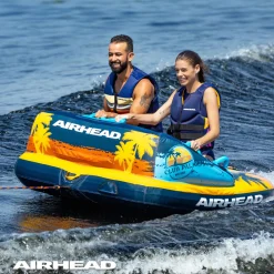 Airhead Club Palm | 1-2 Rider Towable Tube for Boating