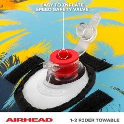 Airhead Club Palm | 1-2 Rider Towable Tube for Boating