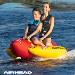 Airhead Double Dog | 1-2 Rider Towable Tube for Boating