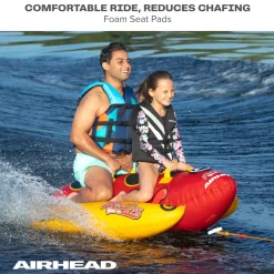 Airhead Double Dog | 1-2 Rider Towable Tube for Boating