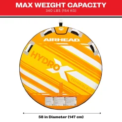 Airhead Hydro-X 2 | 1-2 Rider Towable Tube for Boating *Walmart Exclusive*