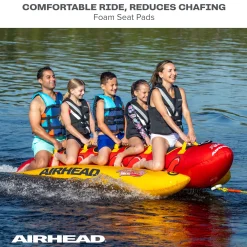 Airhead Jumbo Dog | 1-5 Rider Towable Tube for Boating