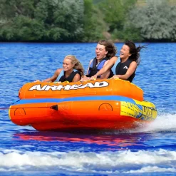 Airhead Live Wire 3 | 1-3 Rider Towable Tube for Boating