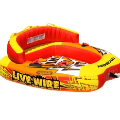 Airhead Live Wire 2 | 1-2 Rider Towable Tube for Boating