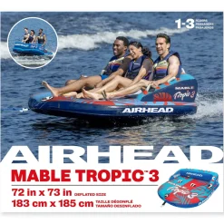 Airhead Mable® Tropic 3 | 1-3 Rider Towable Tube for Boating *Walmart Exclusive*
