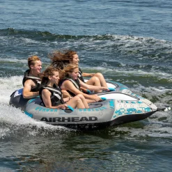 Airhead Quadra Cruiser | 1-4 Rider Towable Tube for Boating