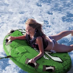 Airhead Rebel Kit | 1 Rider Towable Tube, Pump & Rope for Boating