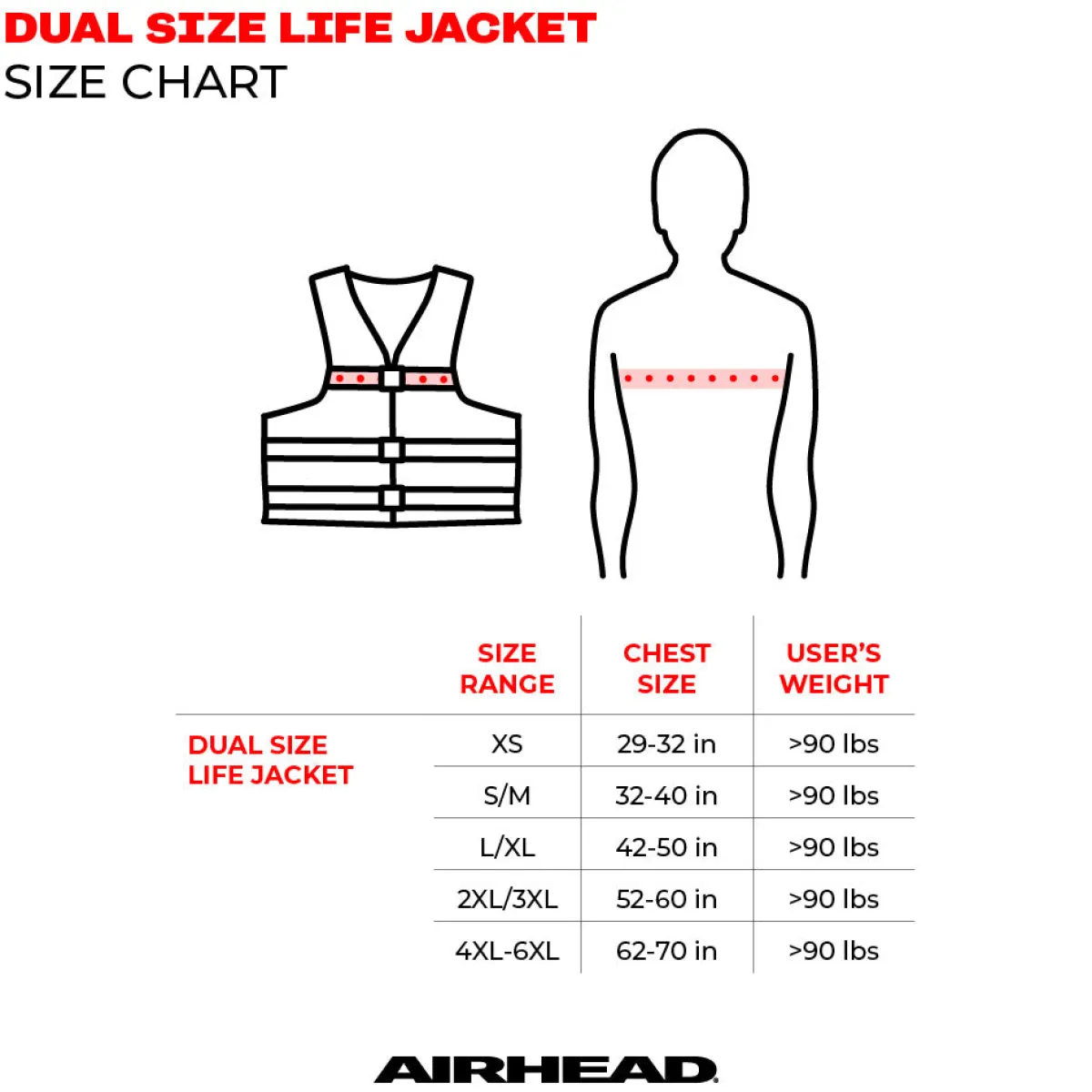 Airhead Sport Paddle Life Jacket Vest | Adult