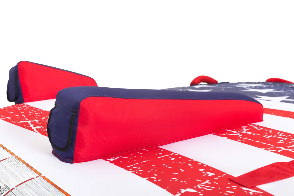Airhead Stars & Stripes 2 | 1-2 Rider Towable Tube for Boating