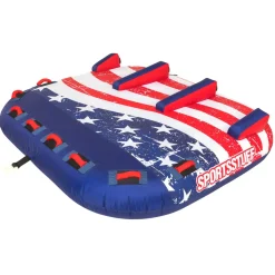 Airhead Stars & Stripes 3 | 1-3 Rider Towable Tube for Boating