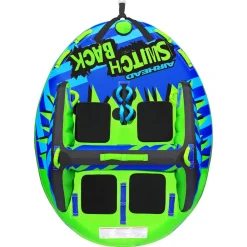 Airhead Switch Back 4 | 1-4 Rider Towable Tube for Boating