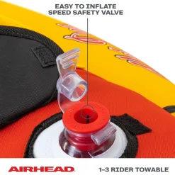 Airhead Triple Dog | 1-3 Rider Towable Tube for Boating