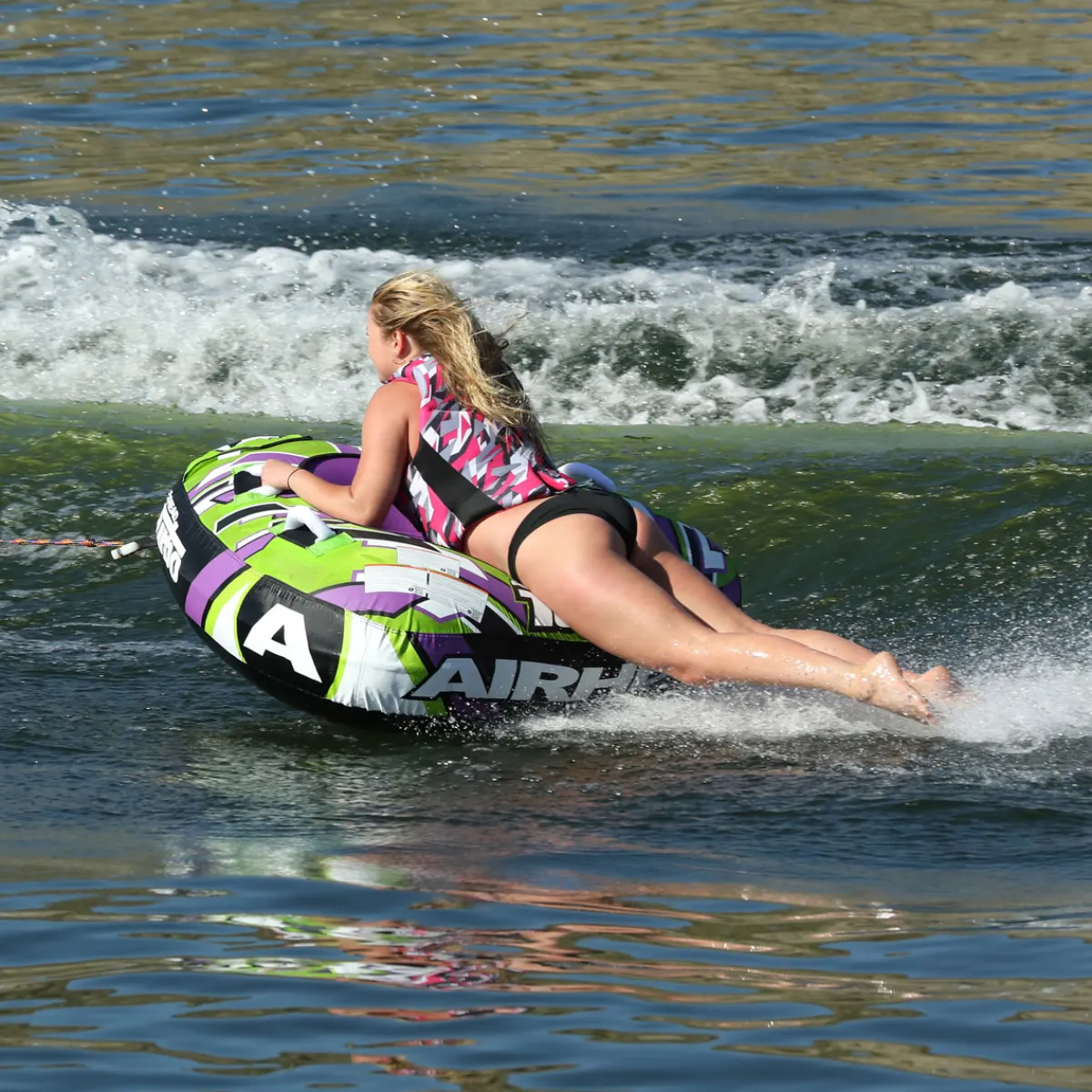 Airhead Turbo Blast | 1 Rider Towable Tube for Boating