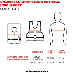 Airhead Type II Keyhole Life Jacket Vest | Child-Adult