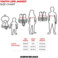 Airhead Type II Keyhole Life Jacket Vest | Child-Adult